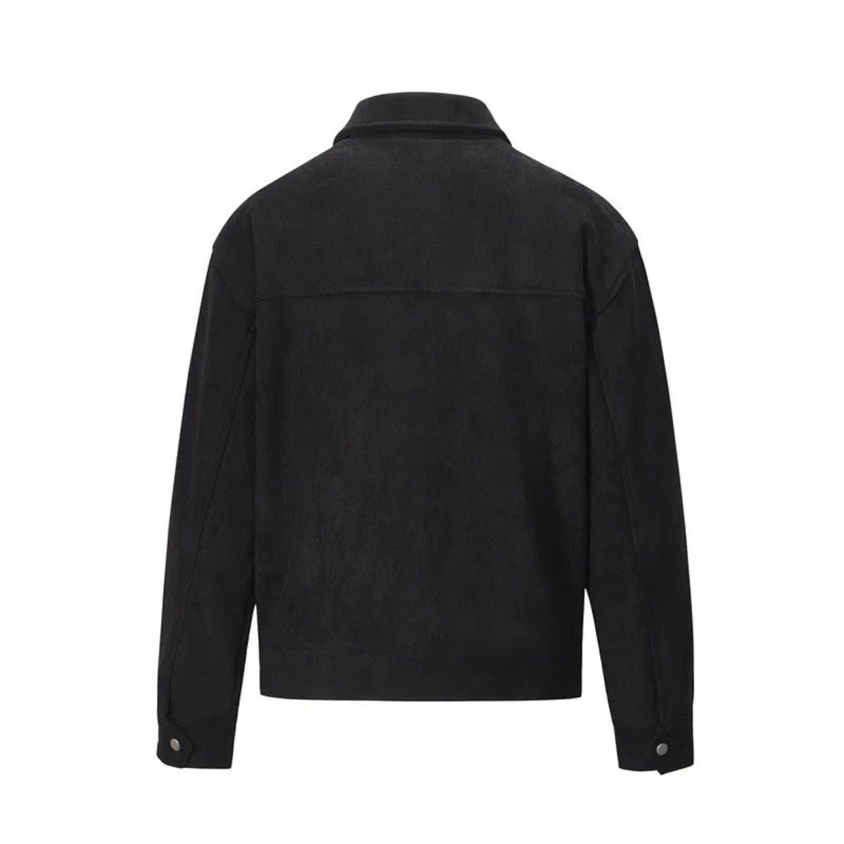 Axel | Men's Casual Suede Utility Jacket Black