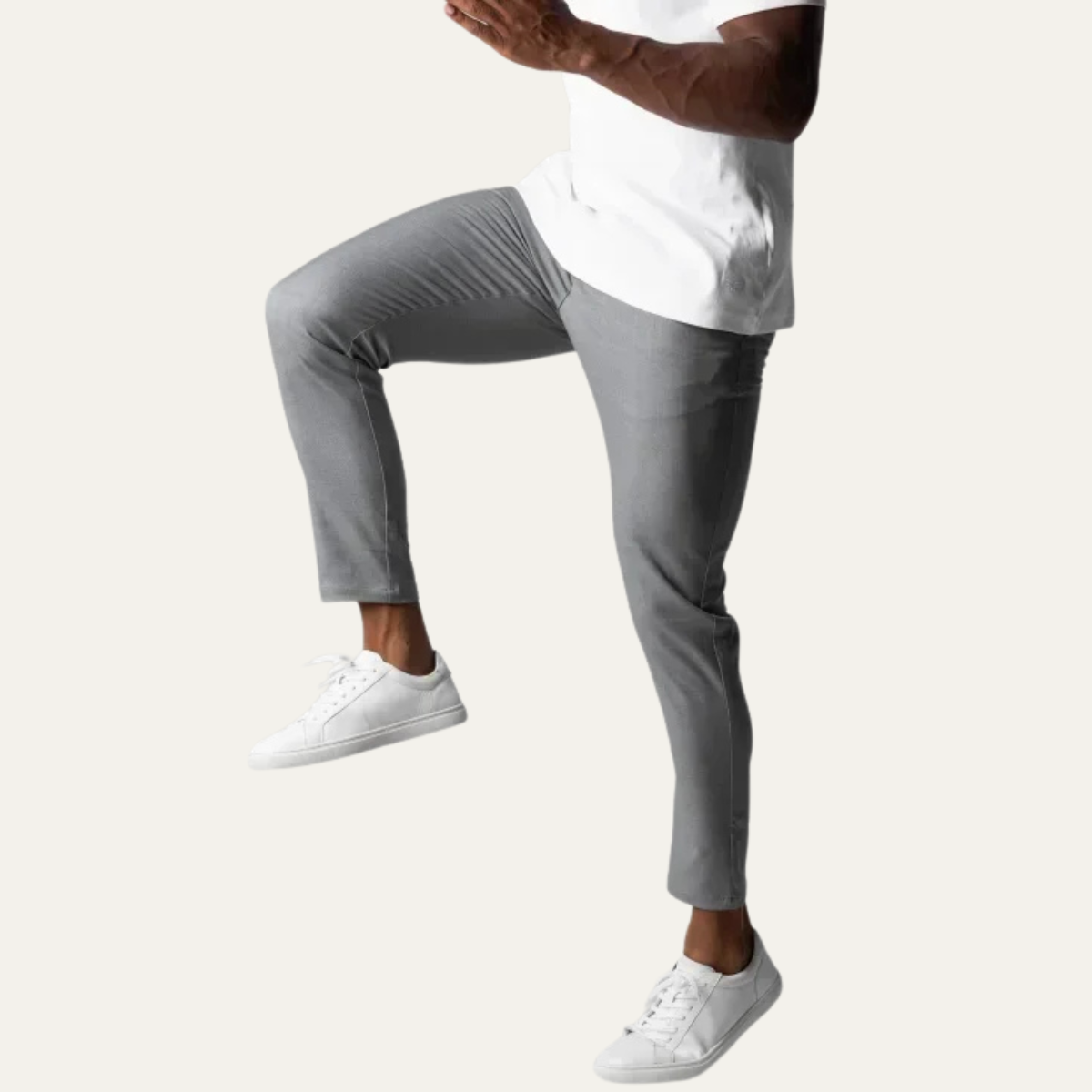 Kade | Men's Slim Fit Chinos Gray Casual Stretch