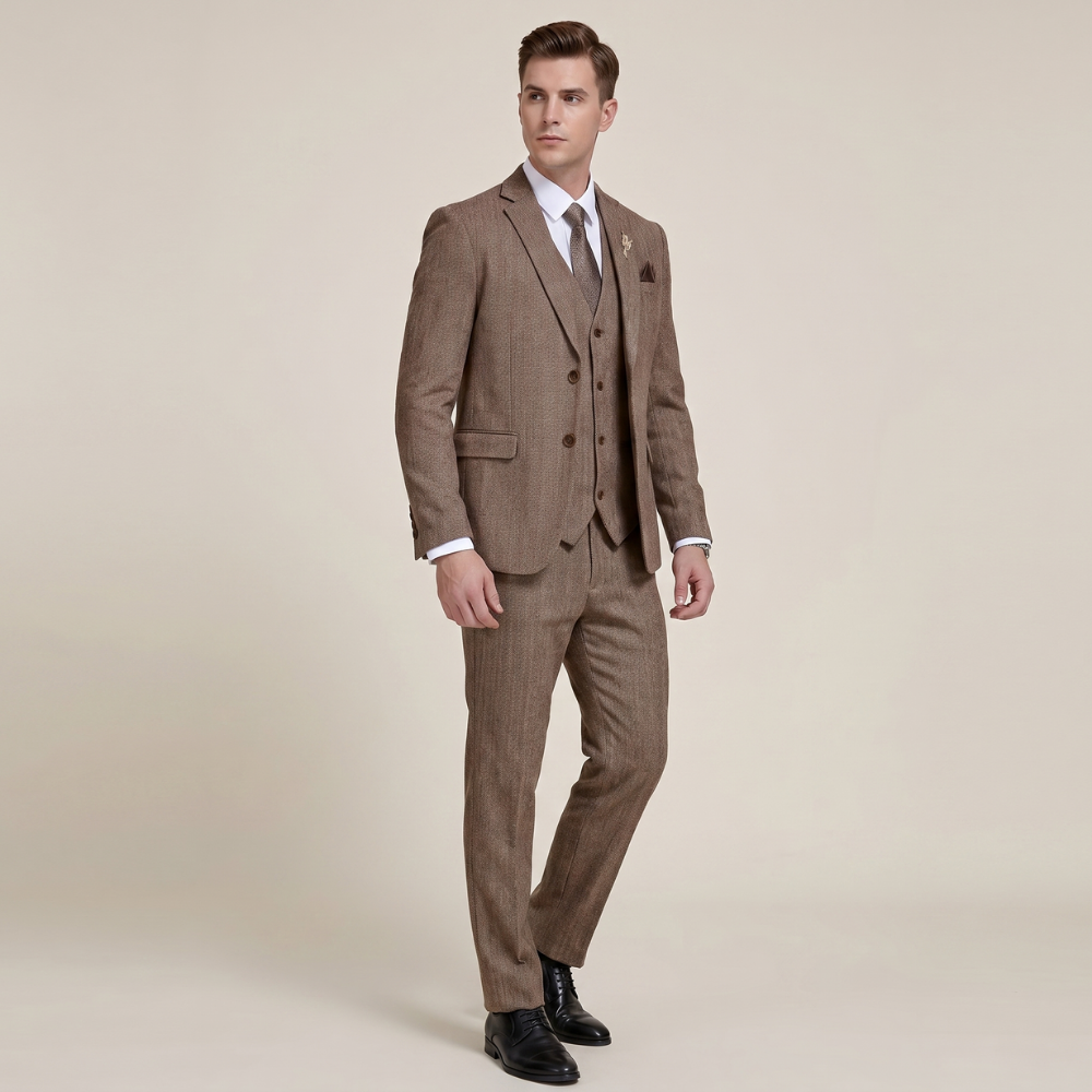 Jasper | Men's Three Piece Suit Tweed Slim Fit
