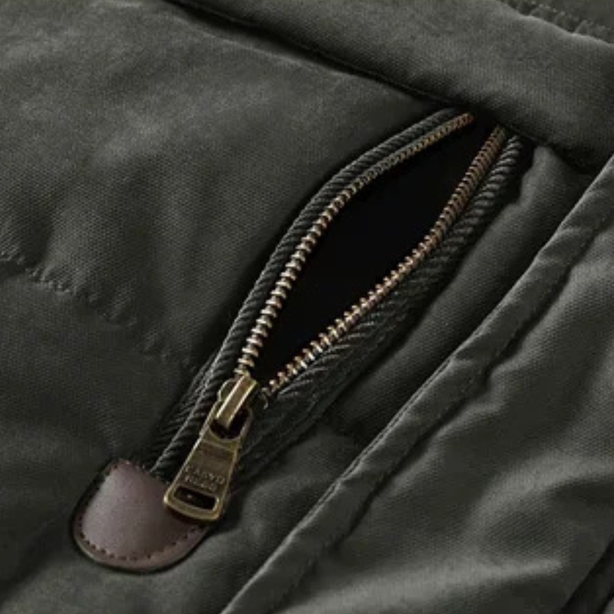 Jasper | Men's Hooded Puffer Coat Olive Green Warm Winter