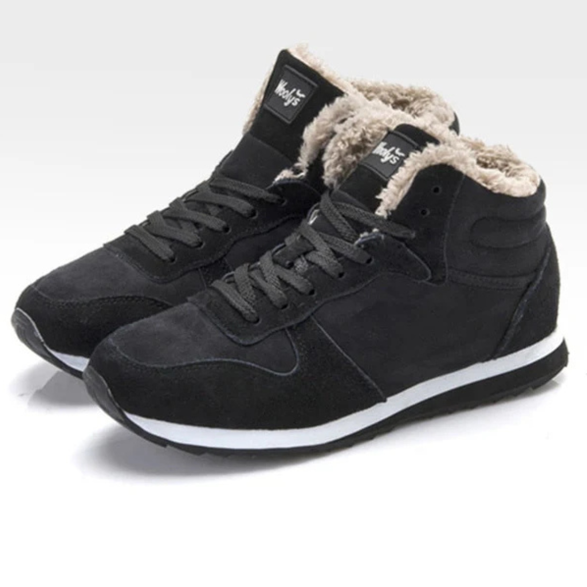 Axel | Men's Sherpa Lined High Top Winter Boot Navy