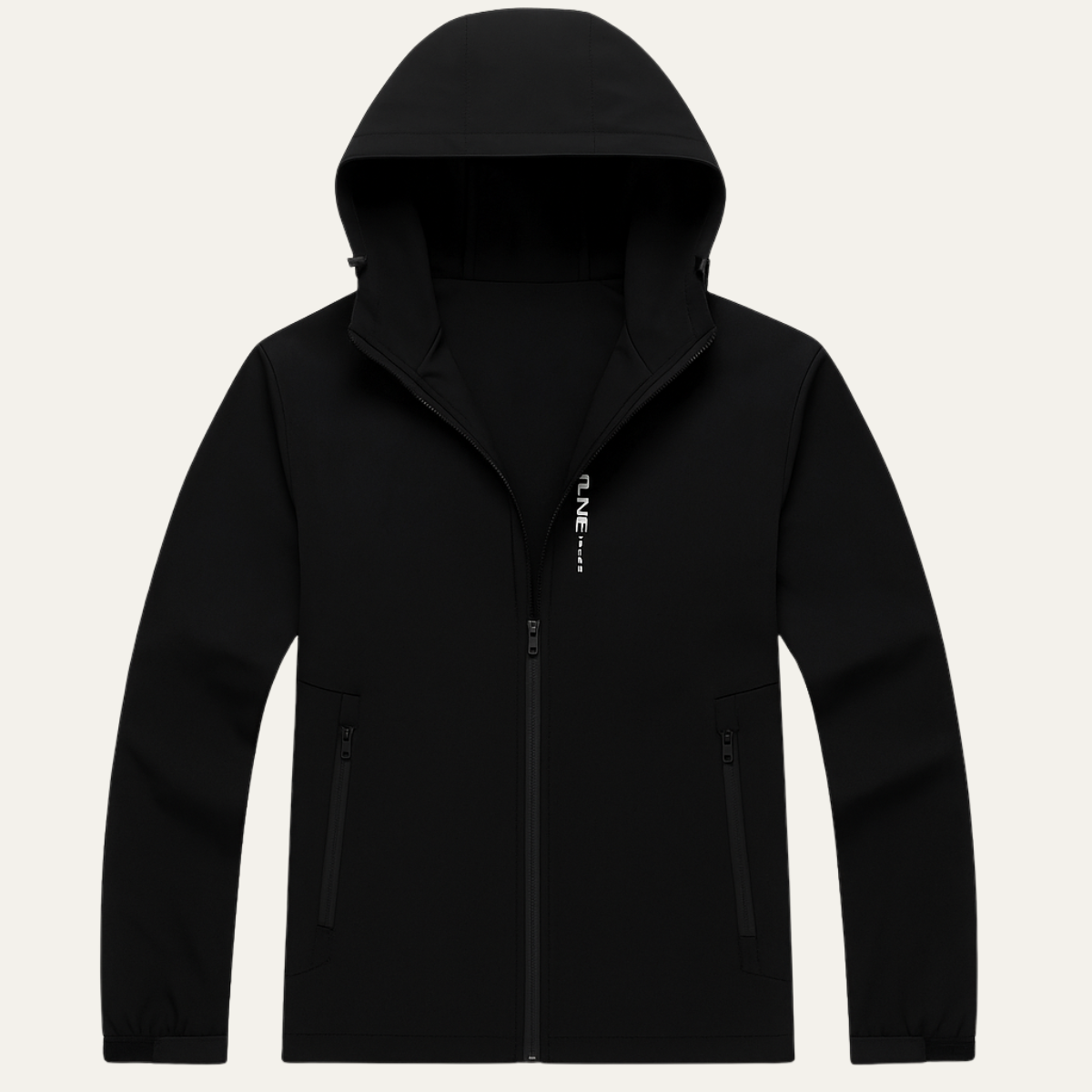 Isla | Men's Rain Jacket Black Waterproof Hooded