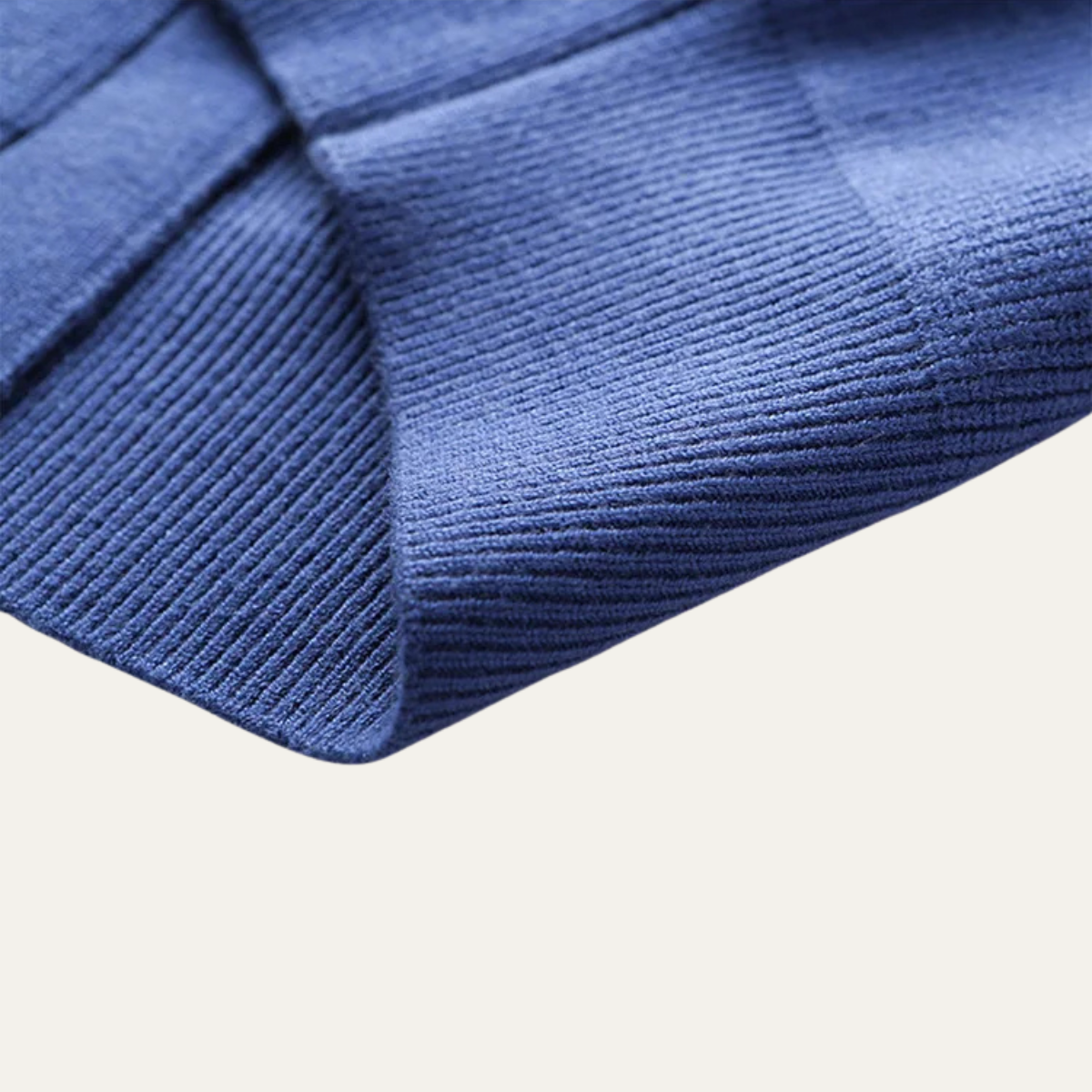 Beau | Men's Sweater Vest Blue Button Up V Neck