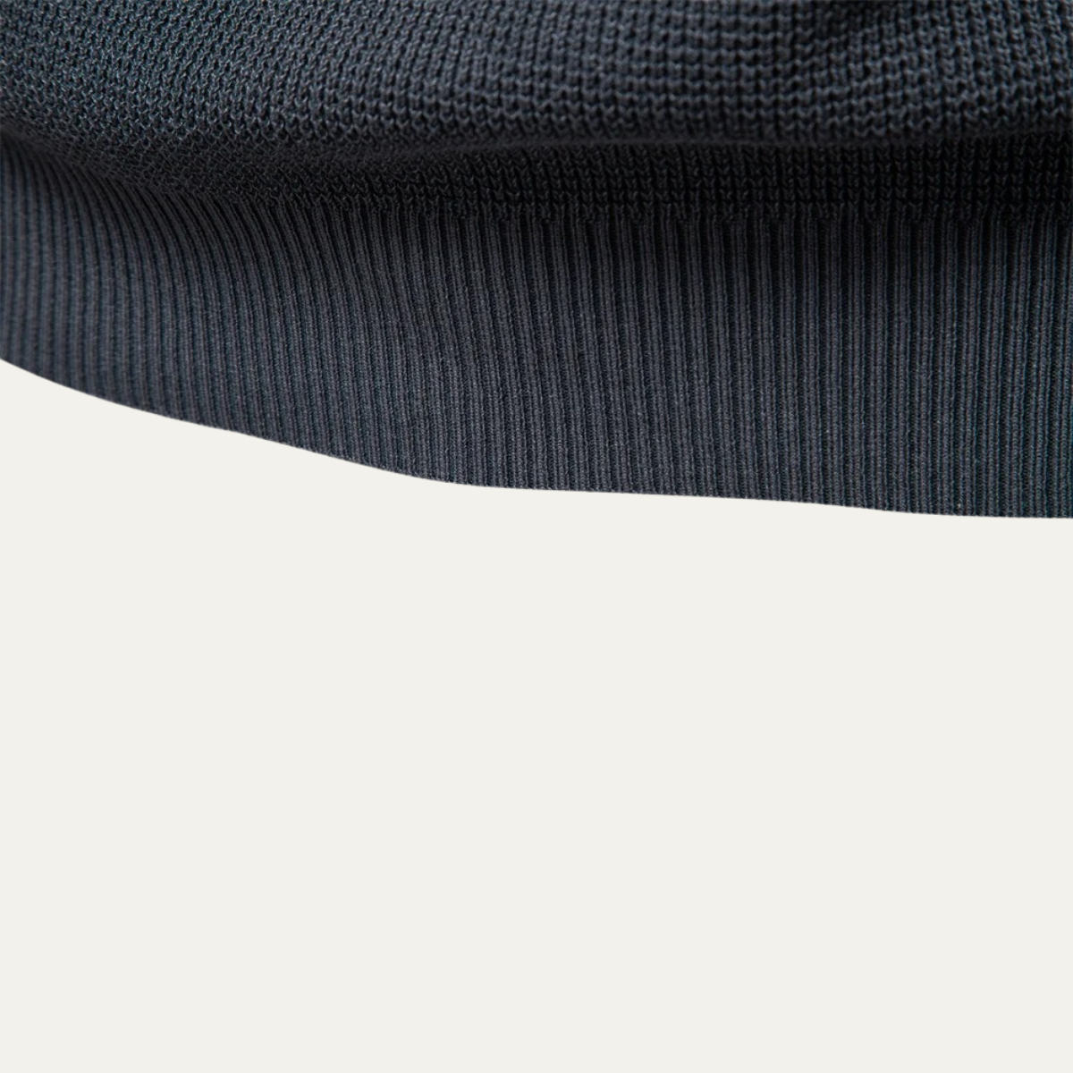 Bram | Men's Crew Neck Sweater Charcoal Gray Ribbed Knit