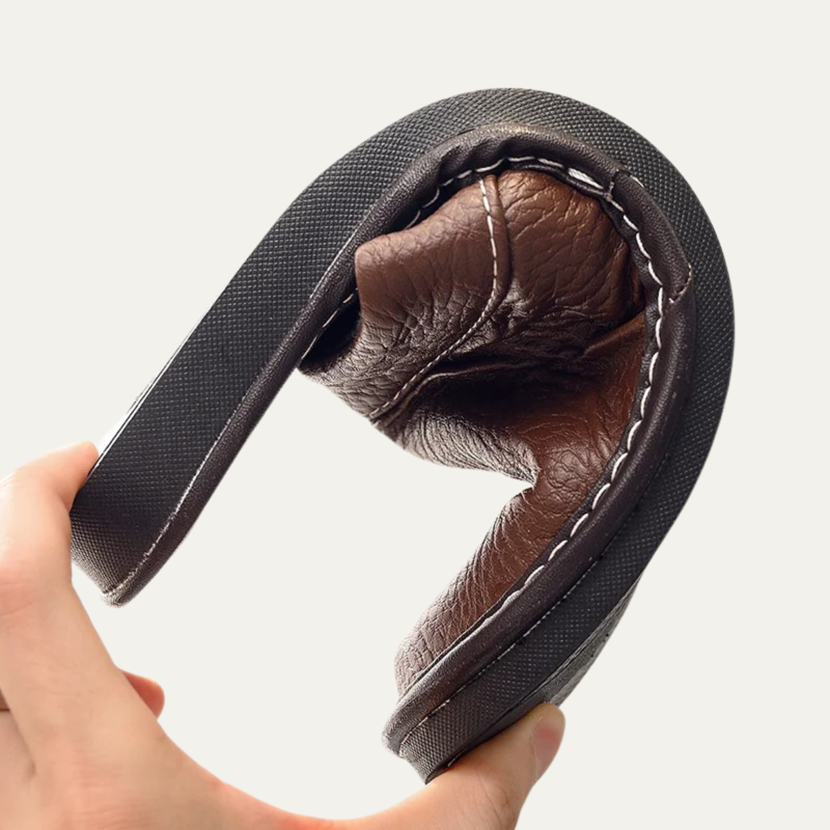 Bram | Men's Leather Slippers Black