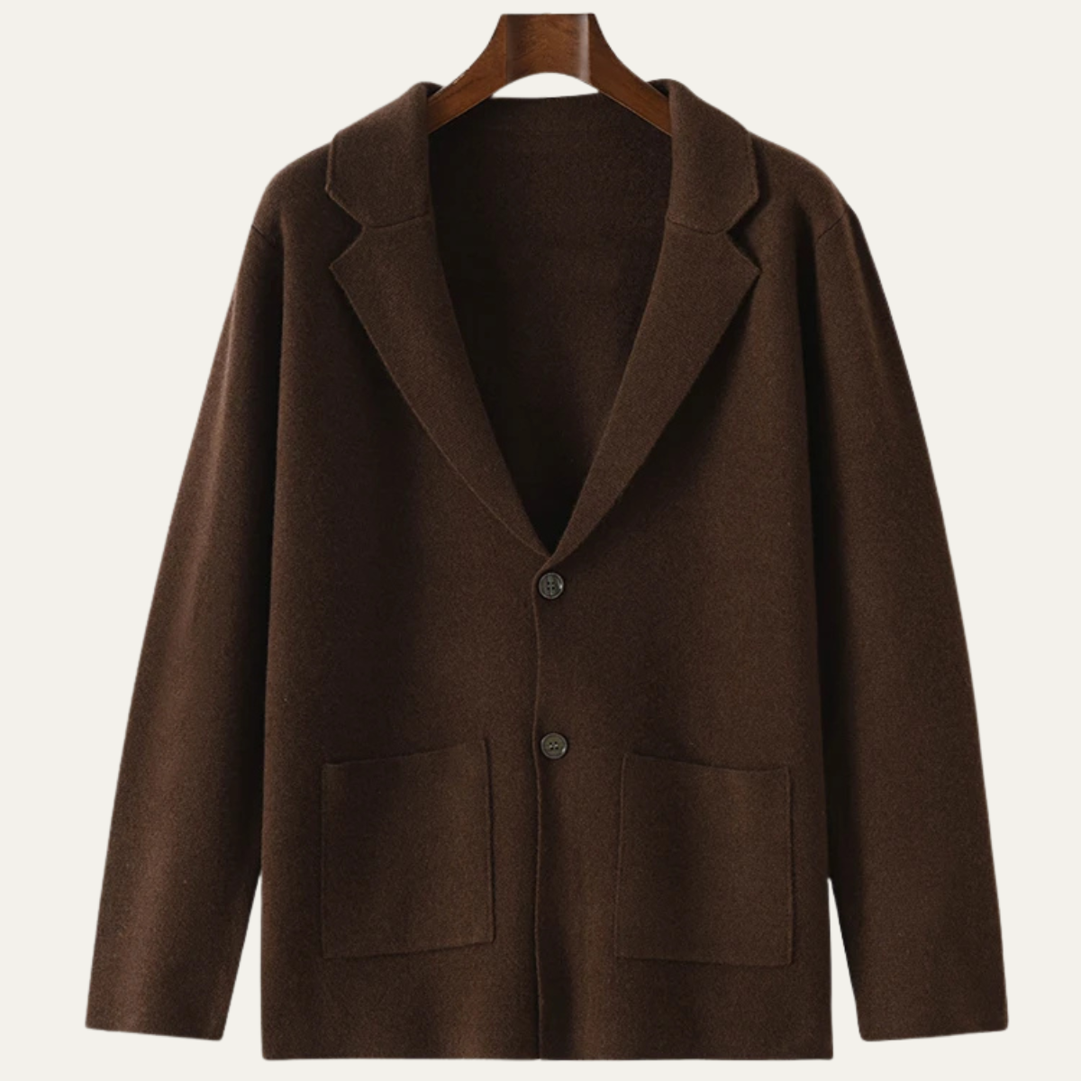 Callum | Men's Casual Wool Blazer Cream Button Up