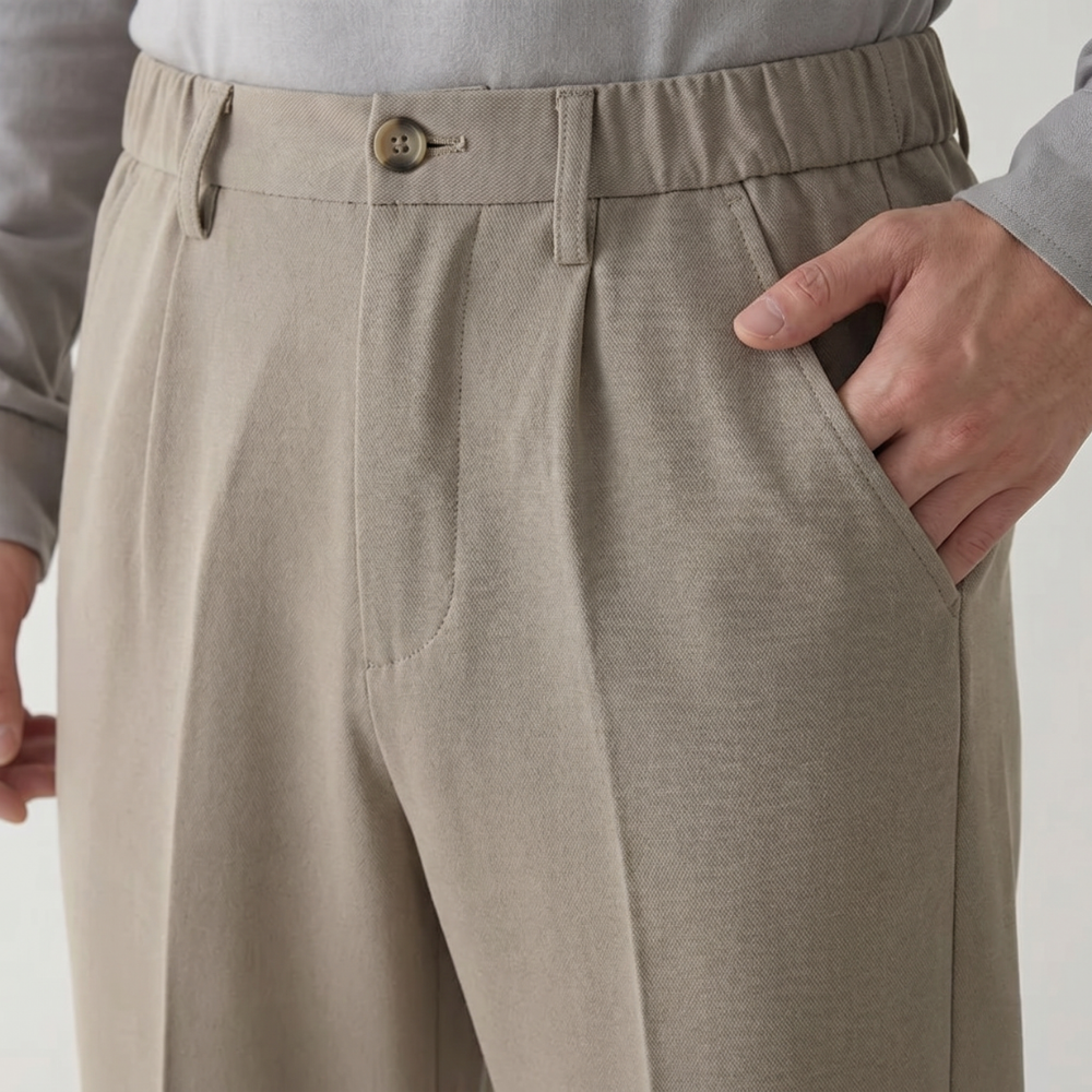Dama Washington Axel men's pleated wide leg dress pants black - view 7