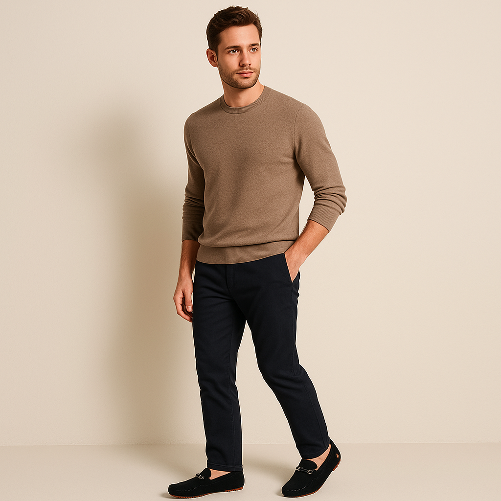Rosa | Men's Suede Loafer Black Driver Shoe