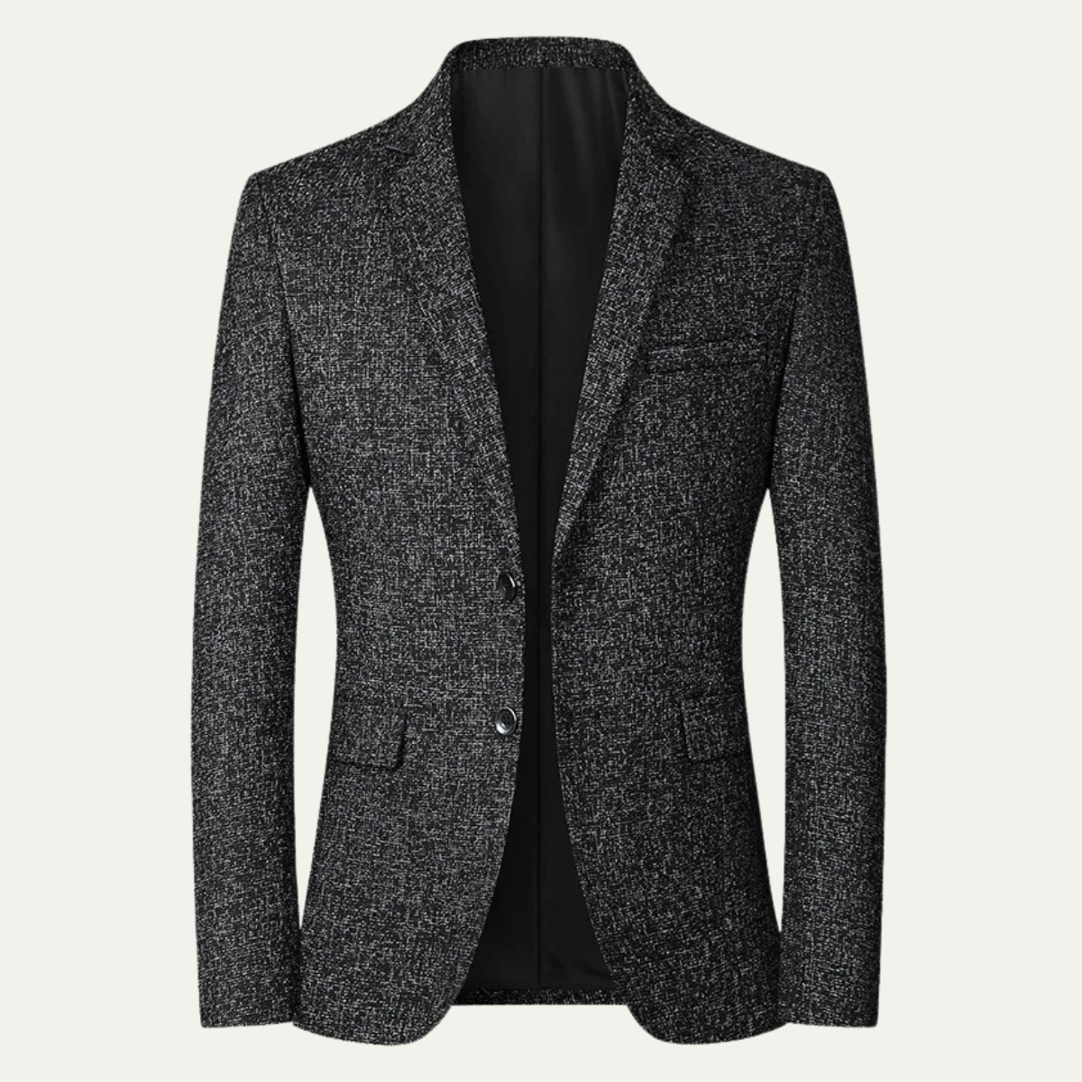 Beau | Men's Casual Tweed Blazer Charcoal Gray