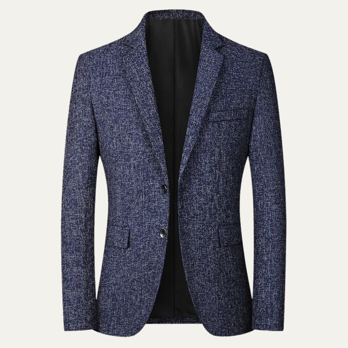 Beau | Men's Casual Tweed Blazer Charcoal Gray