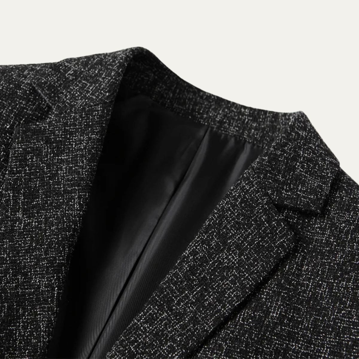 Beau | Men's Casual Tweed Blazer Charcoal Gray