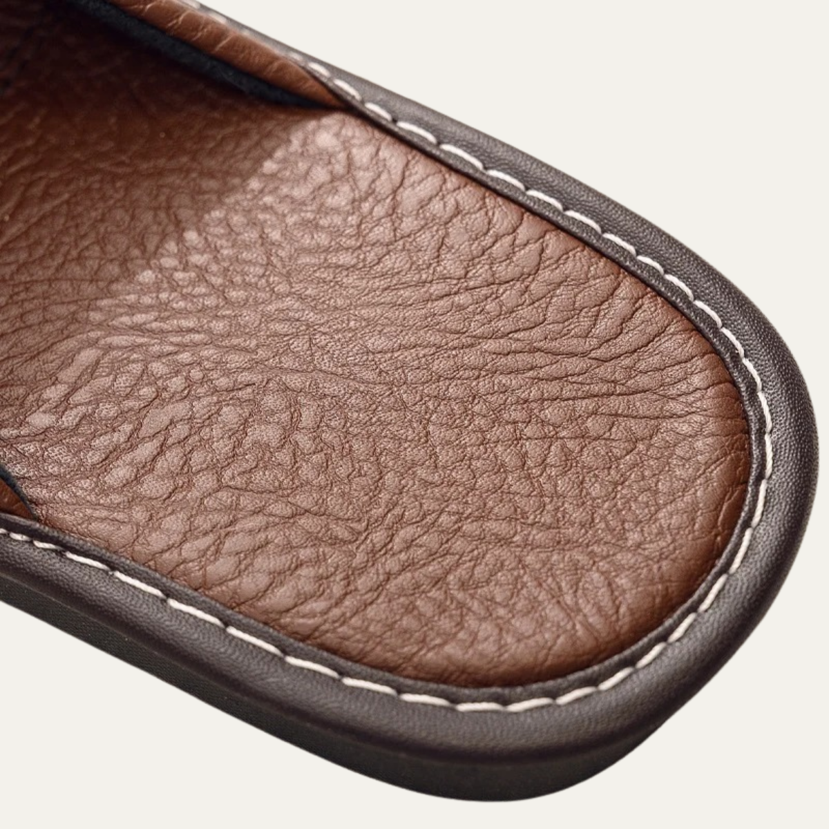 Bram | Men's Leather Slippers Black