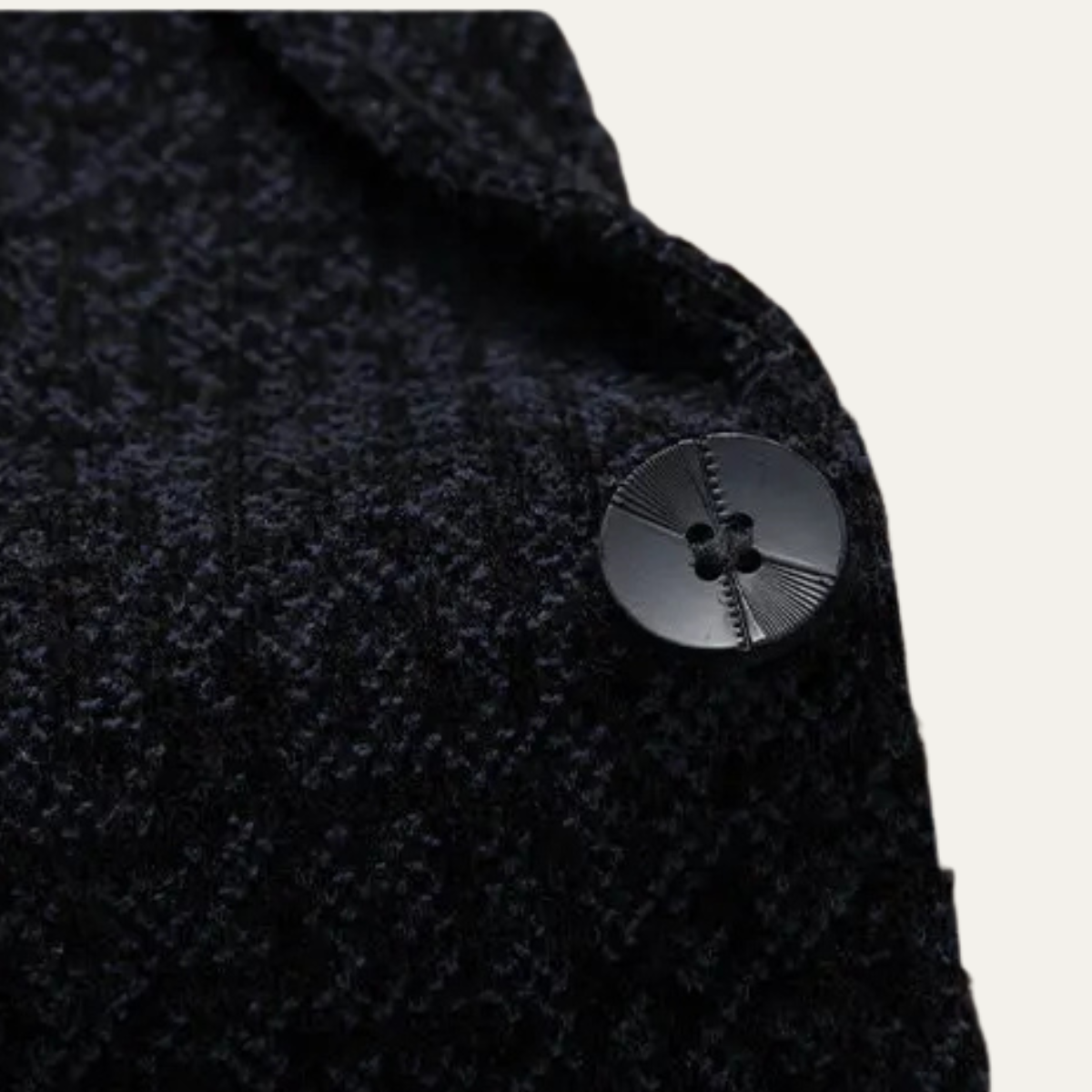 Bram | Men's Tweed Blazer Charcoal Gray Wool Lined