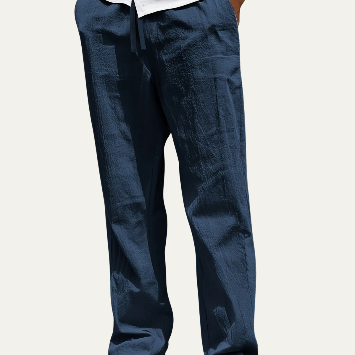 Callum | Men's Linen Pants Sage Green Relaxed Fit