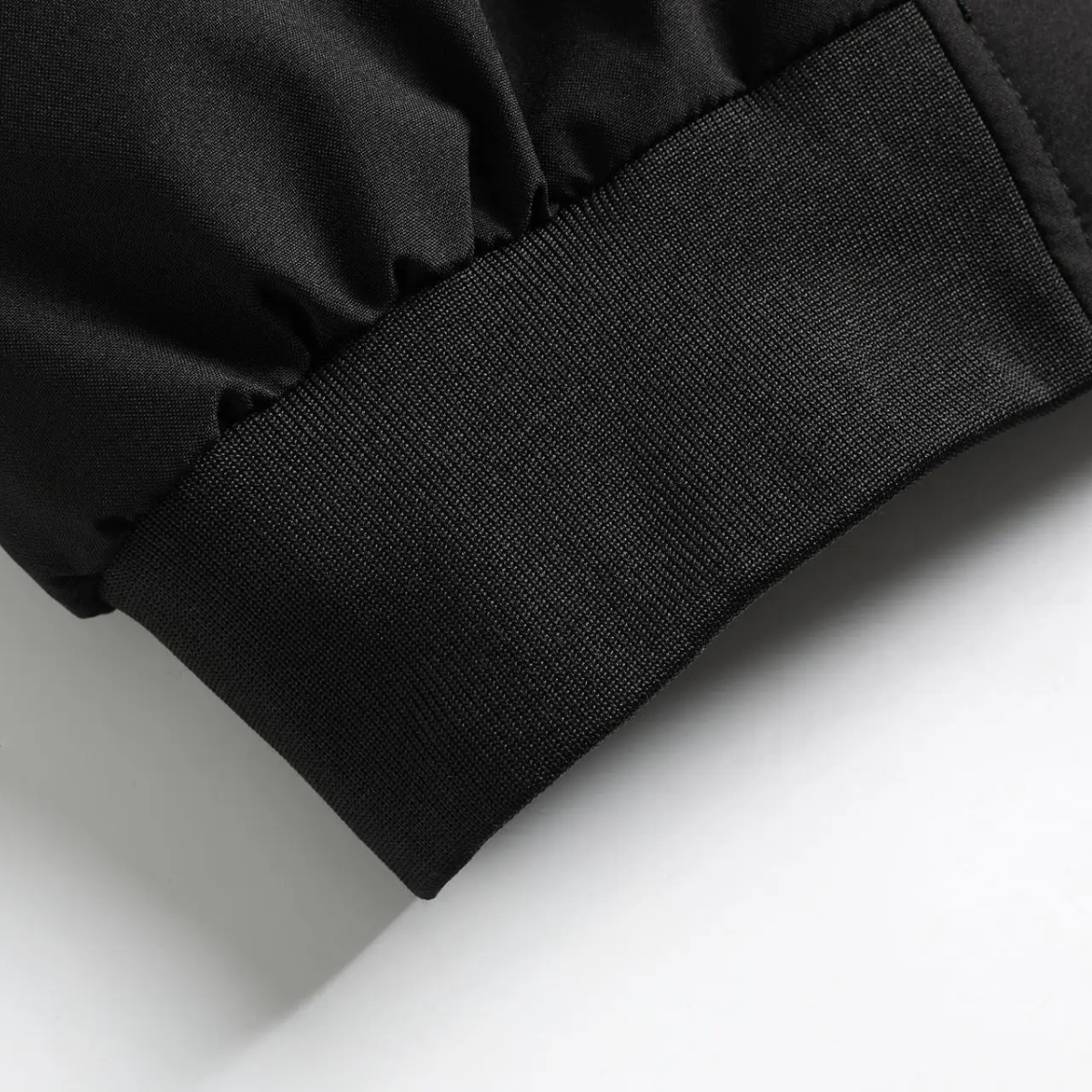 Axel | Men's Bomber Jacket Black Camel Hooded Layered