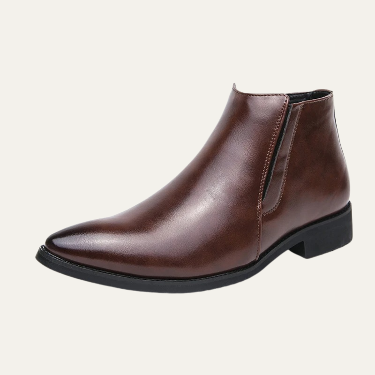 Ash | Men's Black Leather Chelsea Boots Slip On