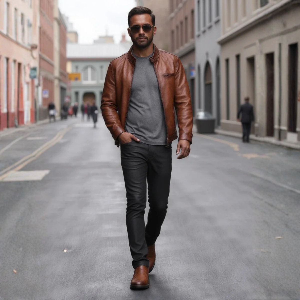 Bram | Men's Classic Leather Chelsea Boots Brown
