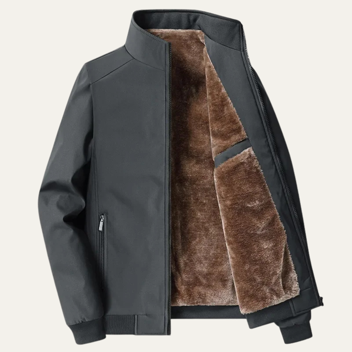 Axel | Men's Fleece Lined Jacket Black