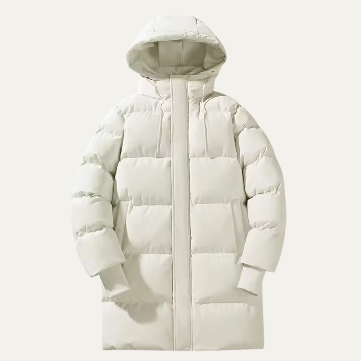 Hugo | Men's Puffer Coat Black Hooded Long Quilted