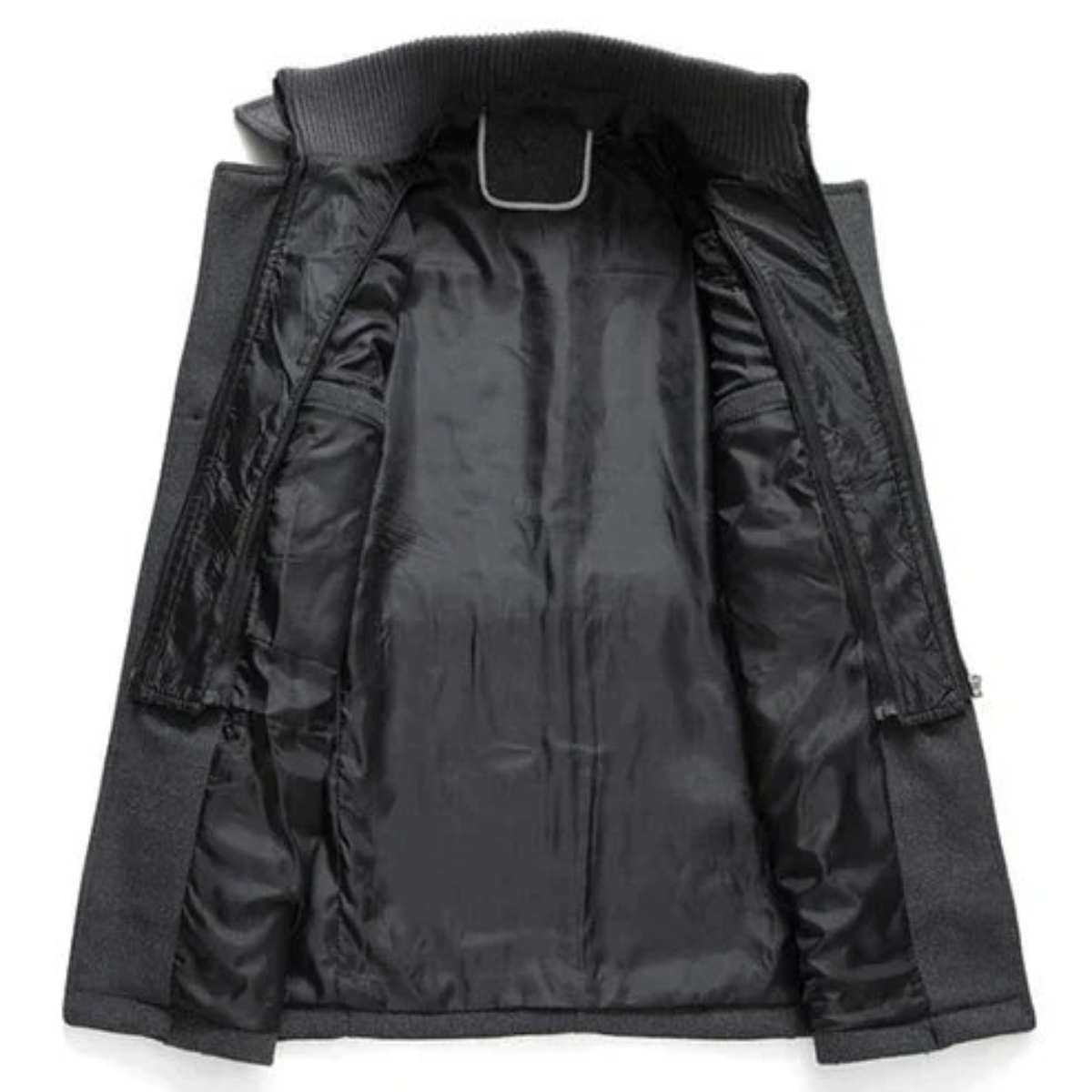 Luca | Men's Wool Blend Overcoat Gray Double Breasted