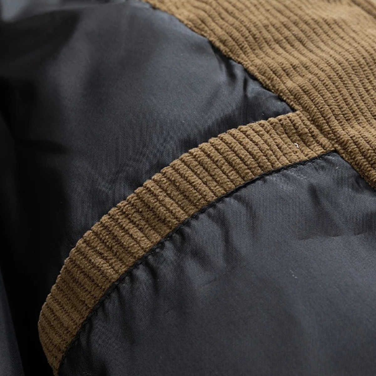 Ezra | Men's Puffer Jacket Black Hooded Quilted Winter