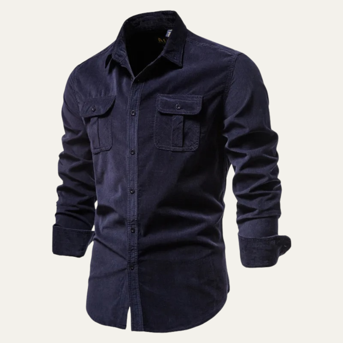 Axel | Men's Denim Shirt Light Blue Long Sleeve Pocket