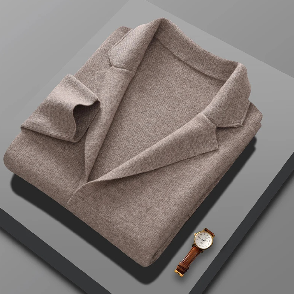 Callum | Men's Casual Wool Blazer Cream Button Up