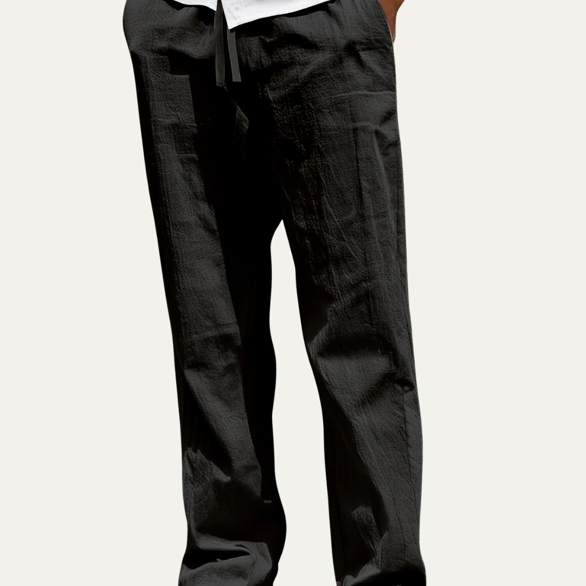 Callum | Men's Linen Pants Sage Green Relaxed Fit