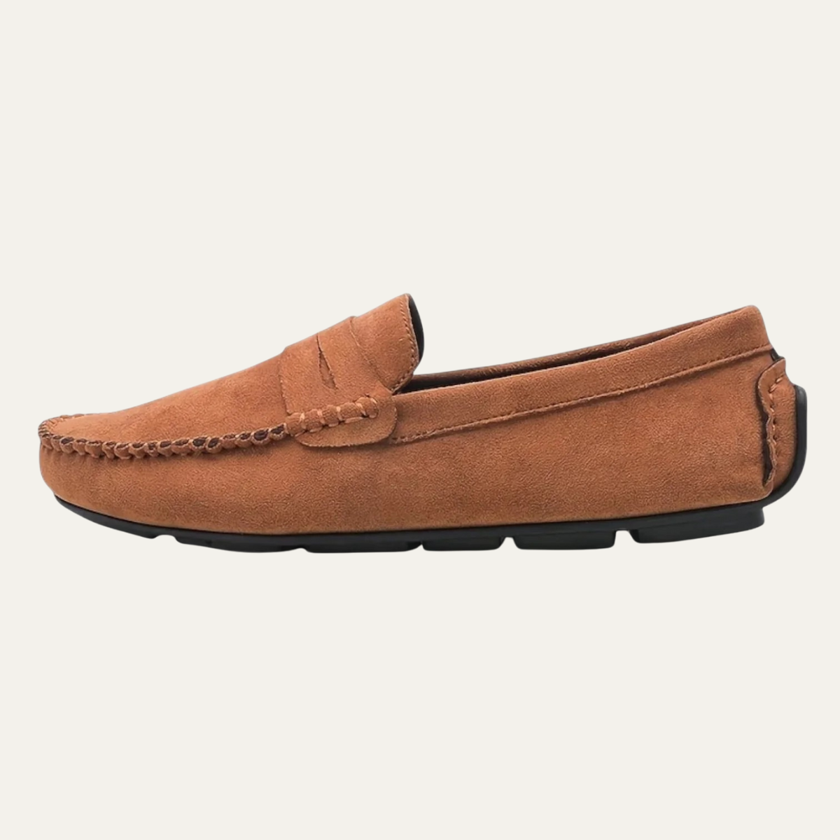 Luca | Men's Suede Loafer Moccasin Tan Slip On