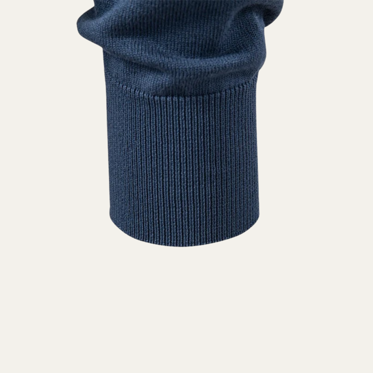 Voss | Men's Cream Cable Knit Sweater Collared V Neck