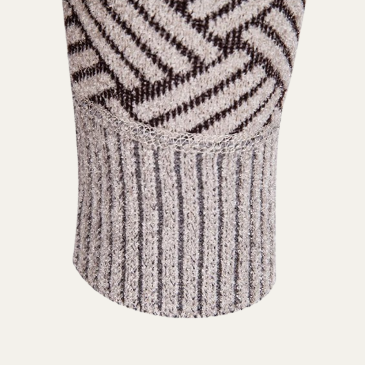 Sage | Men's Diamond Pattern Cardigan Black Zip Up