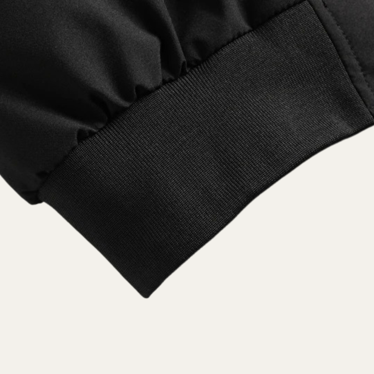 Ezra | Men's Puffer Jacket Black Hooded Quilted Winter Coat
