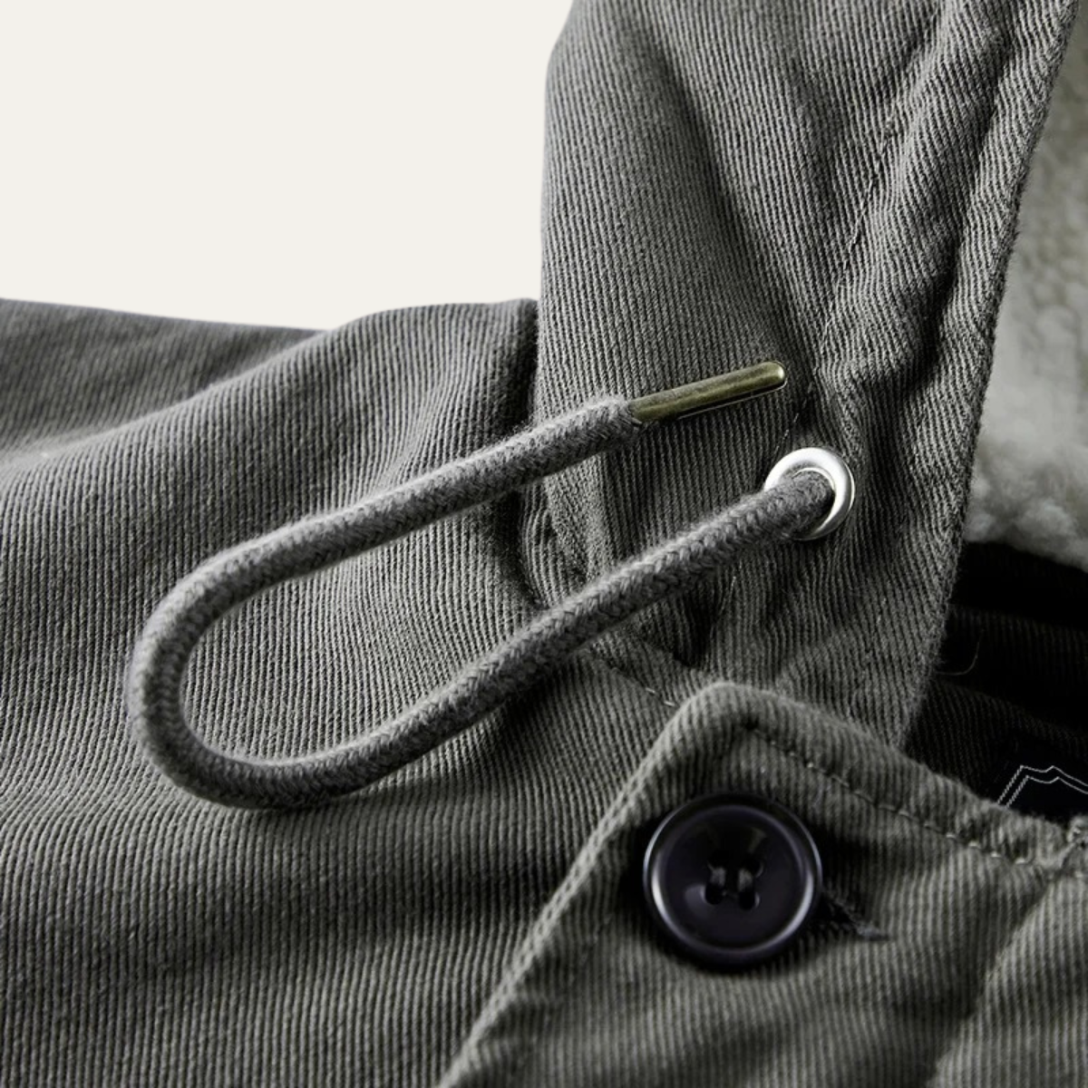 Axel | Men's Sherpa Lined Parka Jacket Gray Waterproof