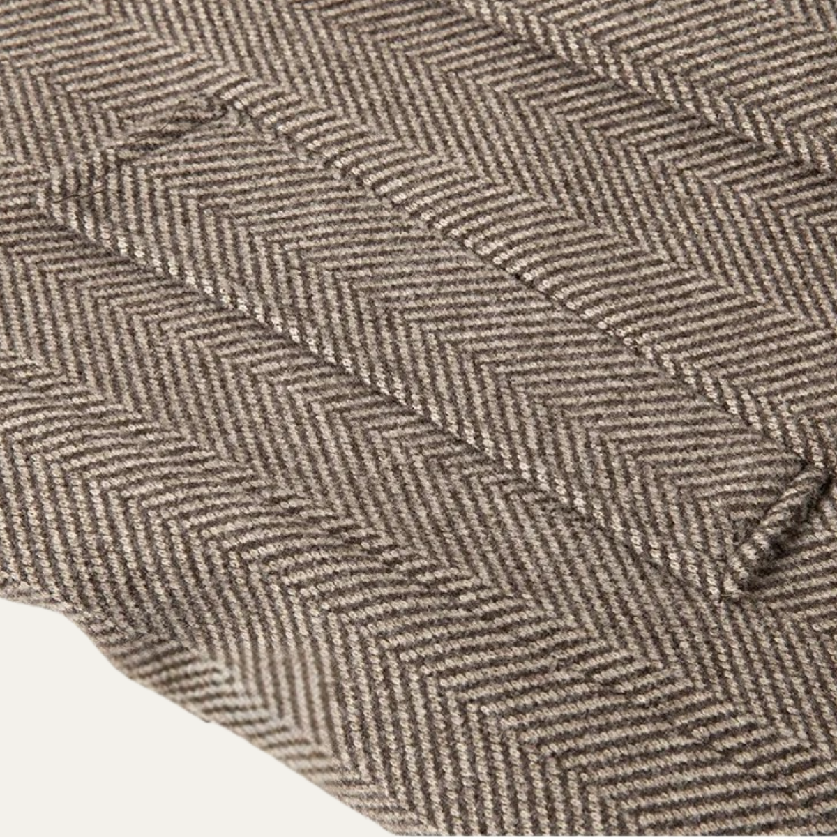 Bram | Men's Herringbone Double Breasted Overcoat Beige