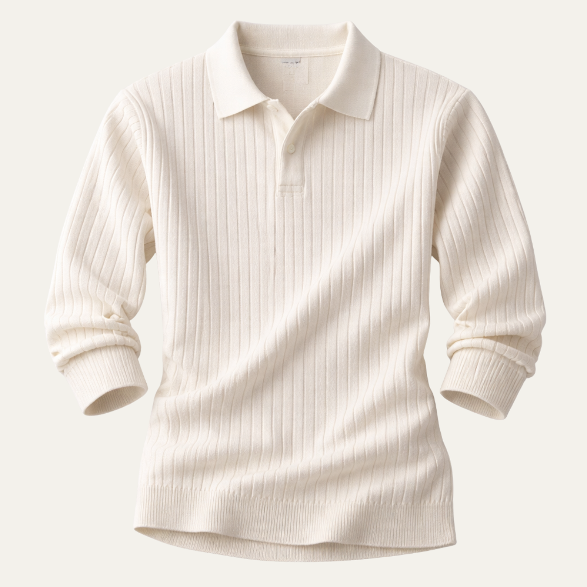 Nash | Men's Smart Casual Pinstripe Button Up Shirt Cream