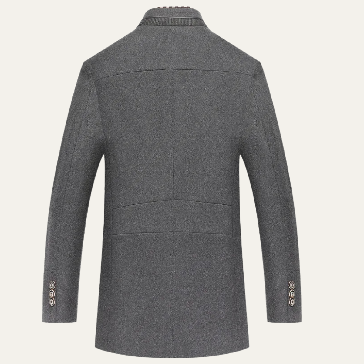 Callum | Men's Smart Casual Wool Overcoat Gray