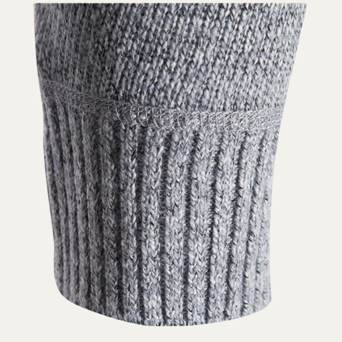 Bram | Men's Cable Knit Cardigan Gray Zip Up