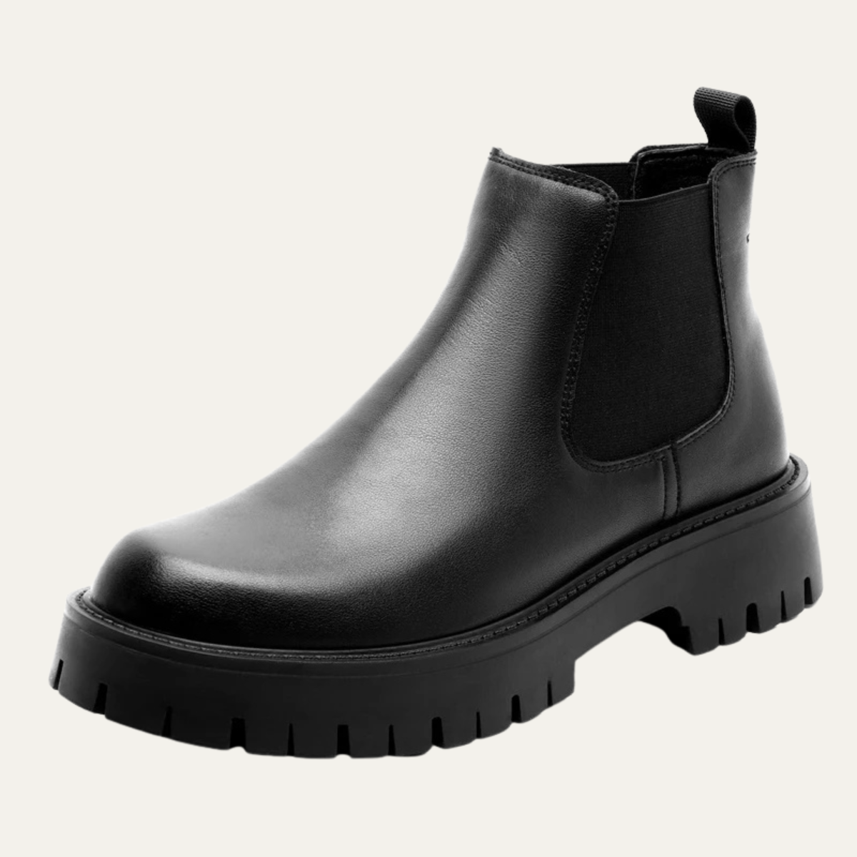 Blake | Men's Platform Leather Ankle Chelsea Boots Brown