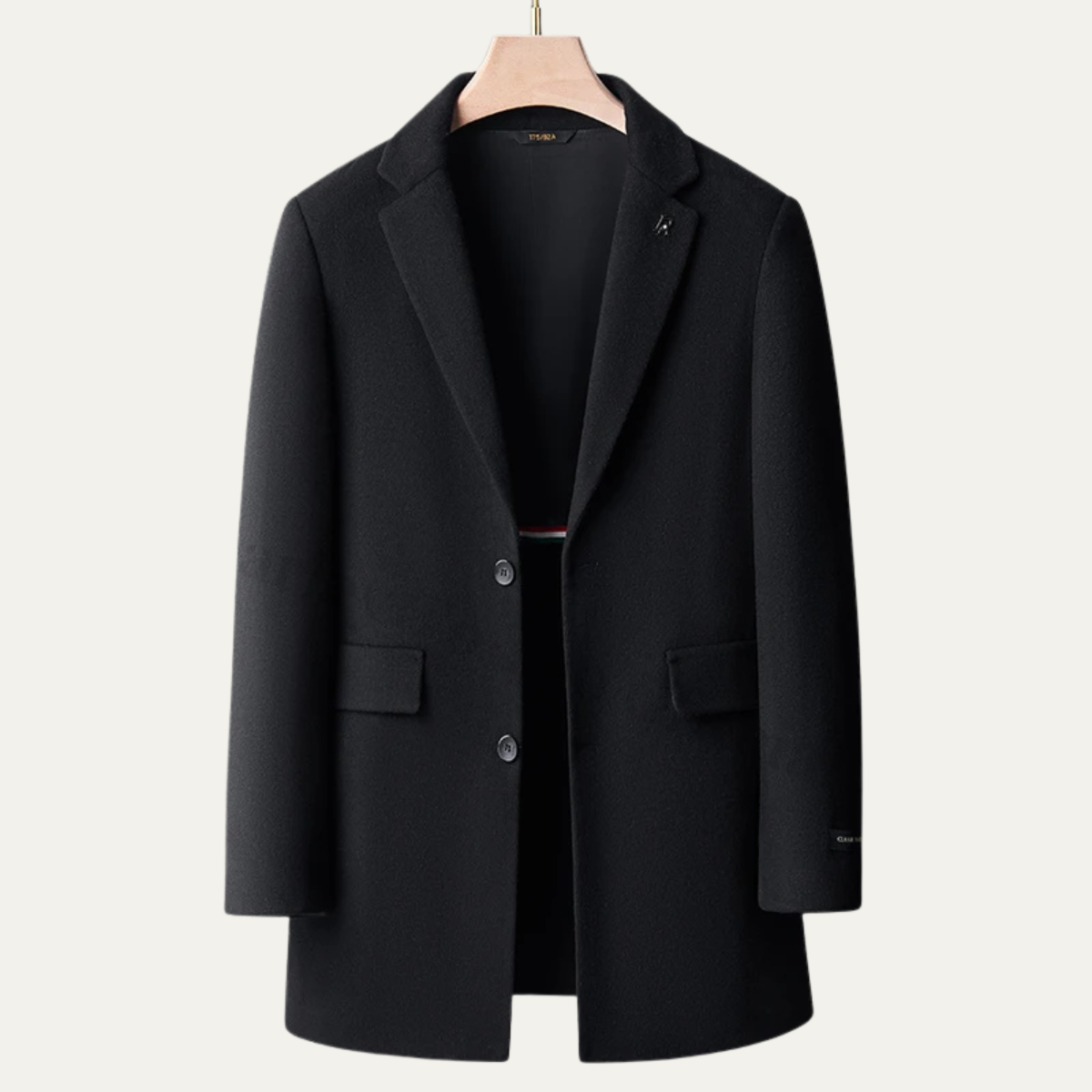 Axel | Men's Smart Casual Overcoat Black