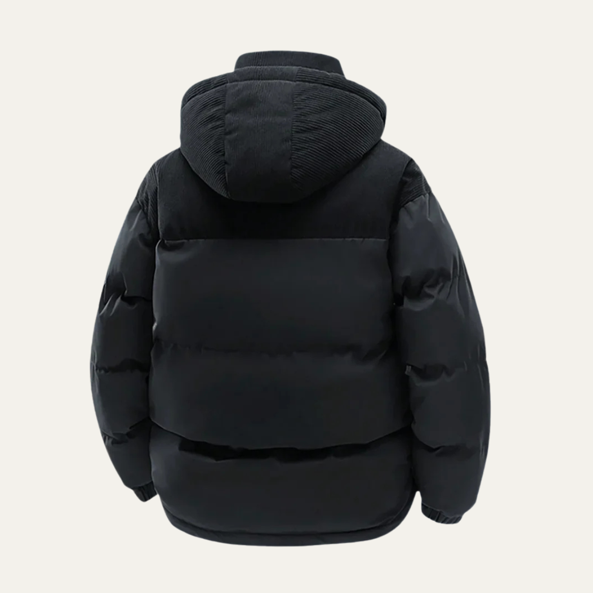 Ash | Men's Puffer Jacket Cream Khaki Hooded Winter