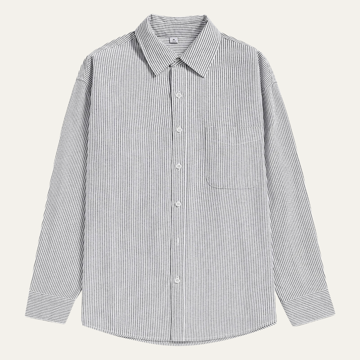 Lars | Men's Blue Striped Button Up Shirt Long Sleeve