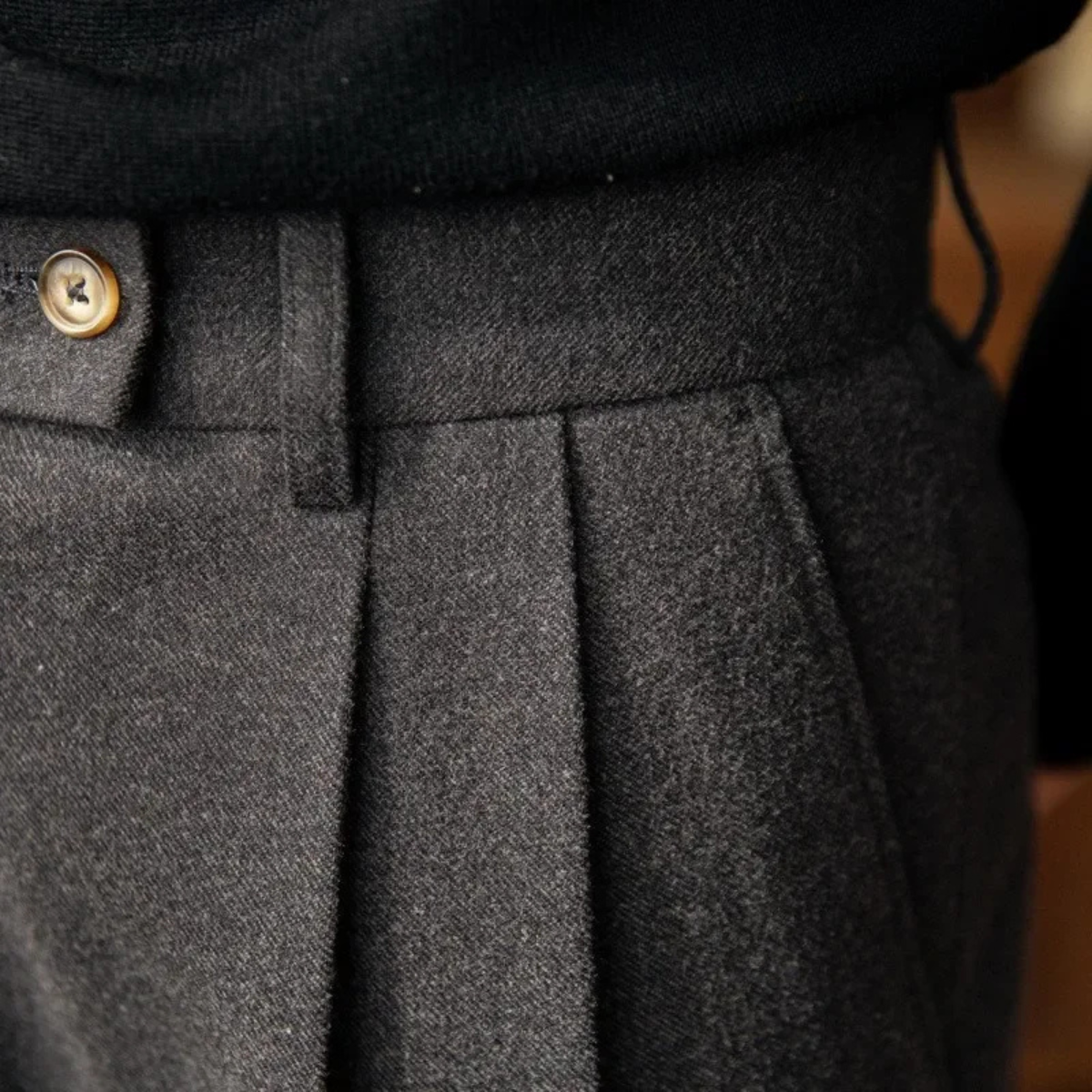 Beau | Men's Pleated Tailored Dress Pants Gray