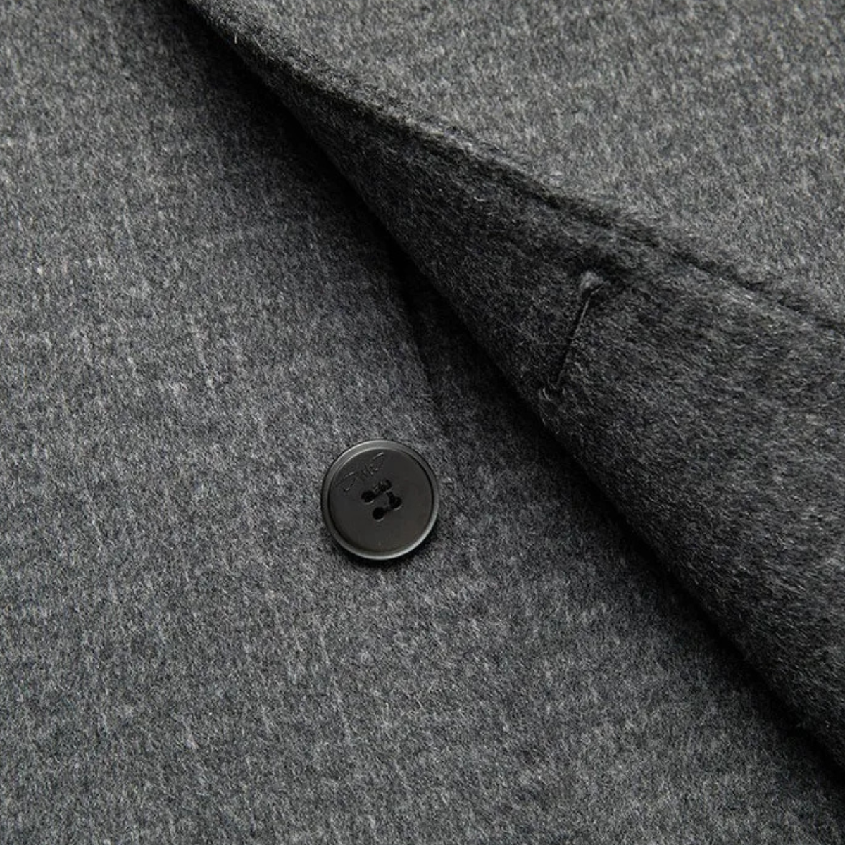 Otto | Men's Wool Overcoat Gray Button Front