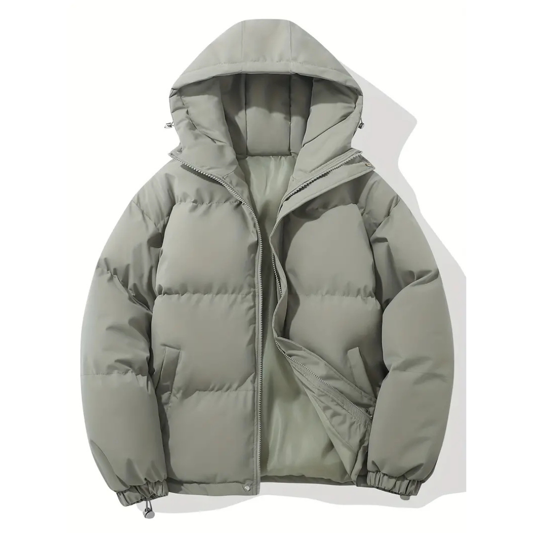 Faye | Women's Puffer Jacket Pink Hooded Quilted Windbreaker