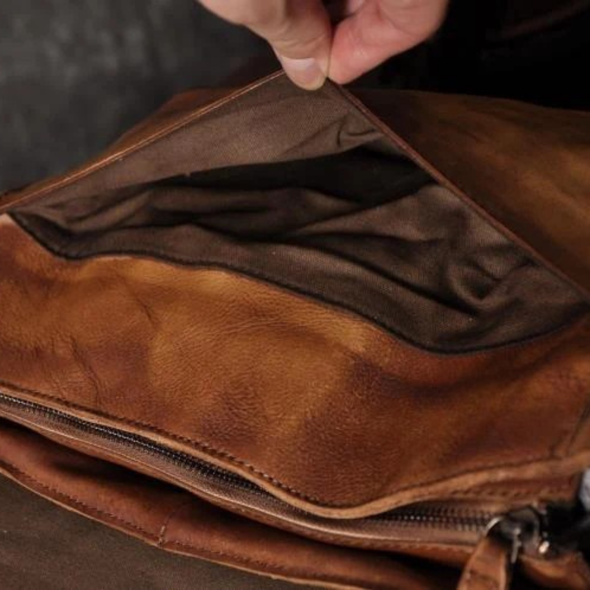 Dama Washington Cahors vintage leather crossbody bag - view 18