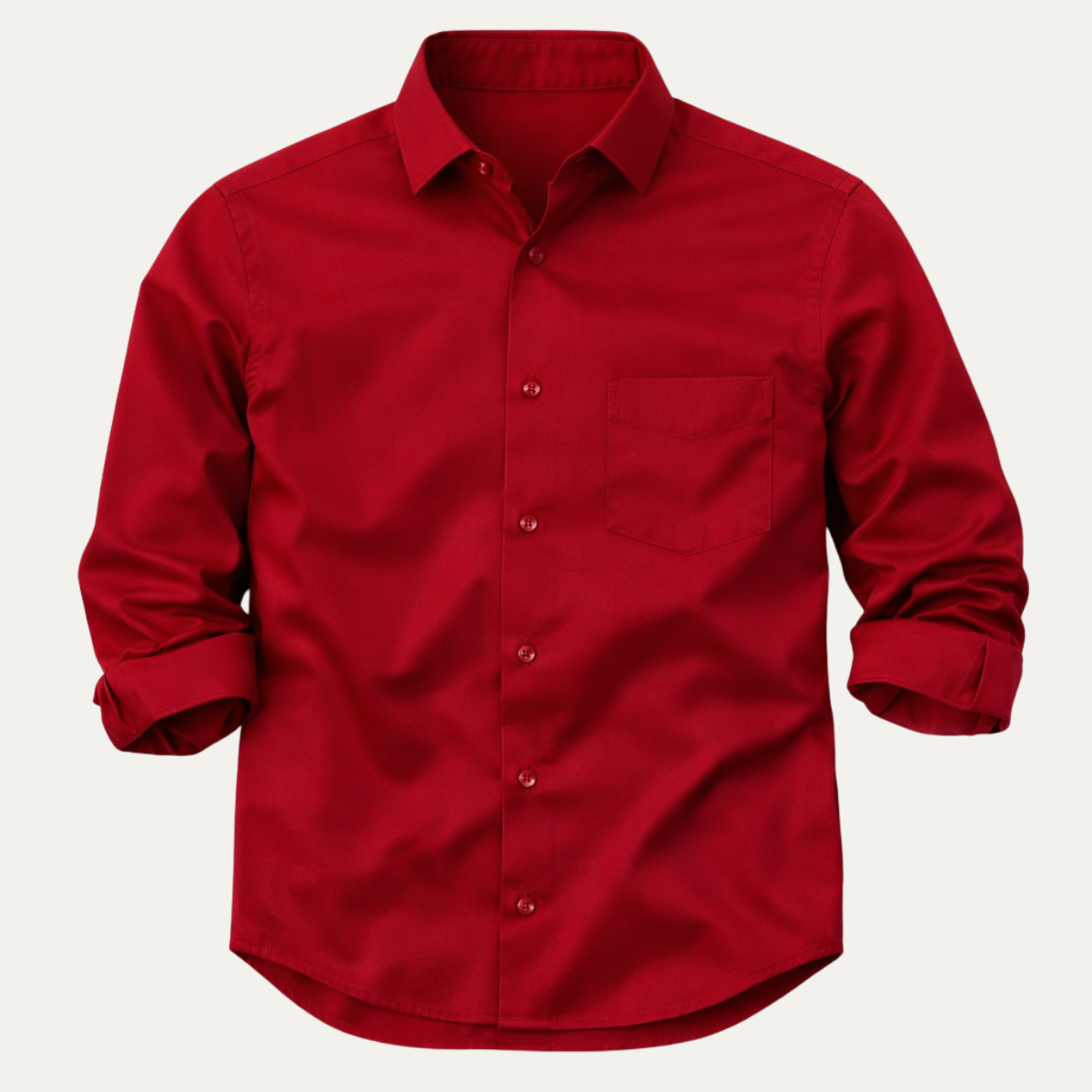 Axel | Men's Dress Shirt Red Slim Fit Long Sleeve