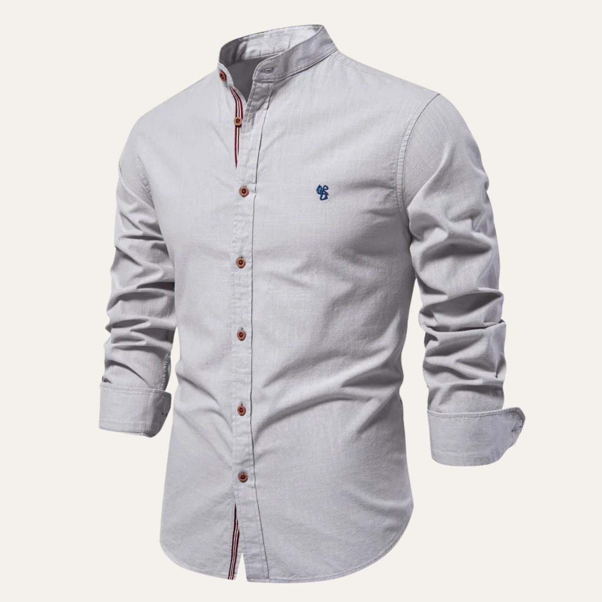 Eli | Men's Casual Button Up Shirt Black Cotton Linen