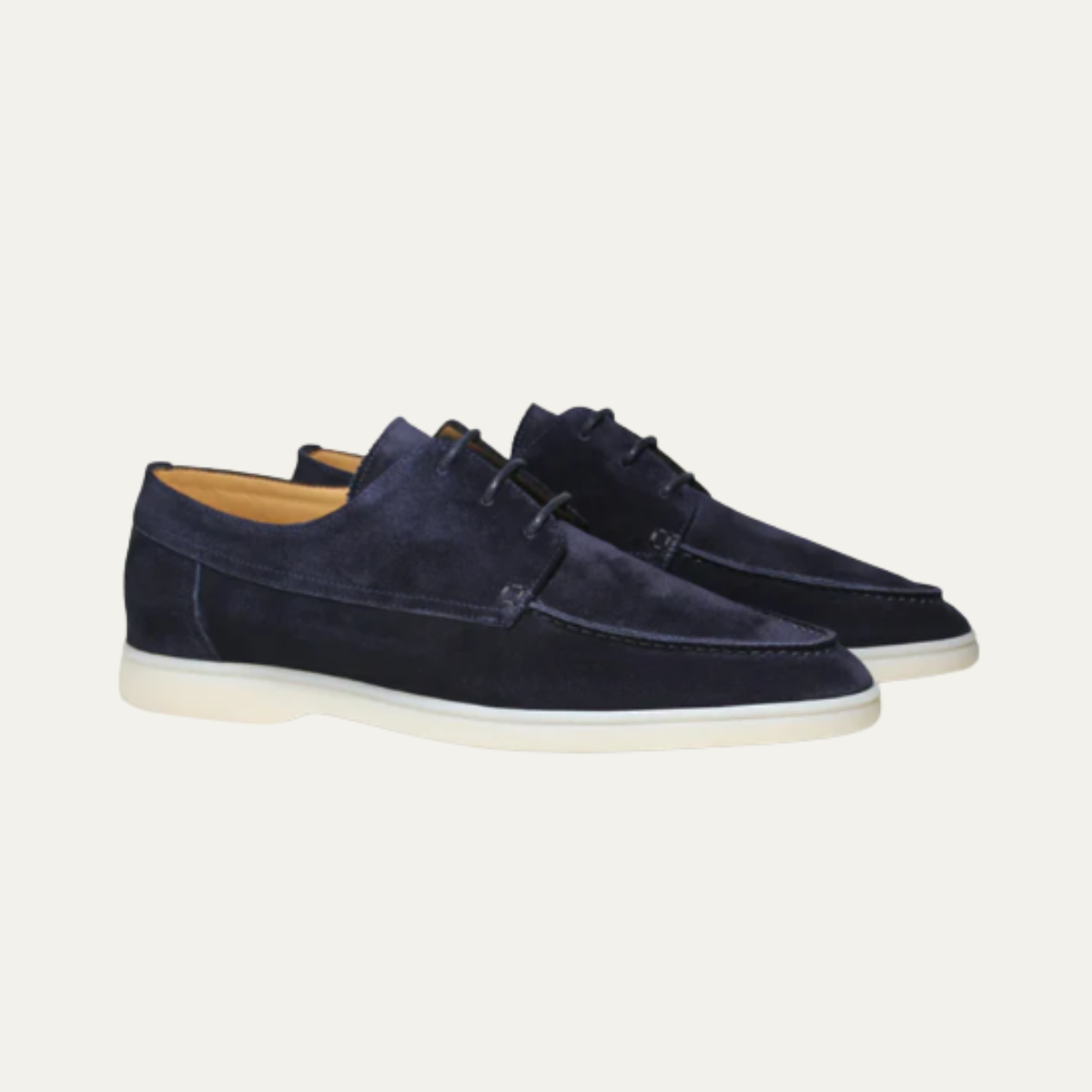 Beau | Men's Casual Suede Loafer Cream Crepe Sole