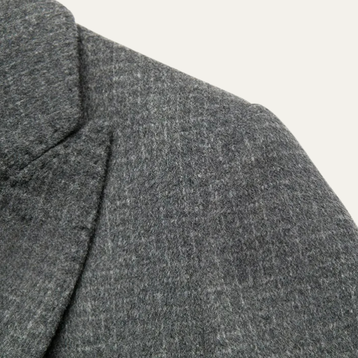 Otto | Men's Wool Overcoat Gray Button Front