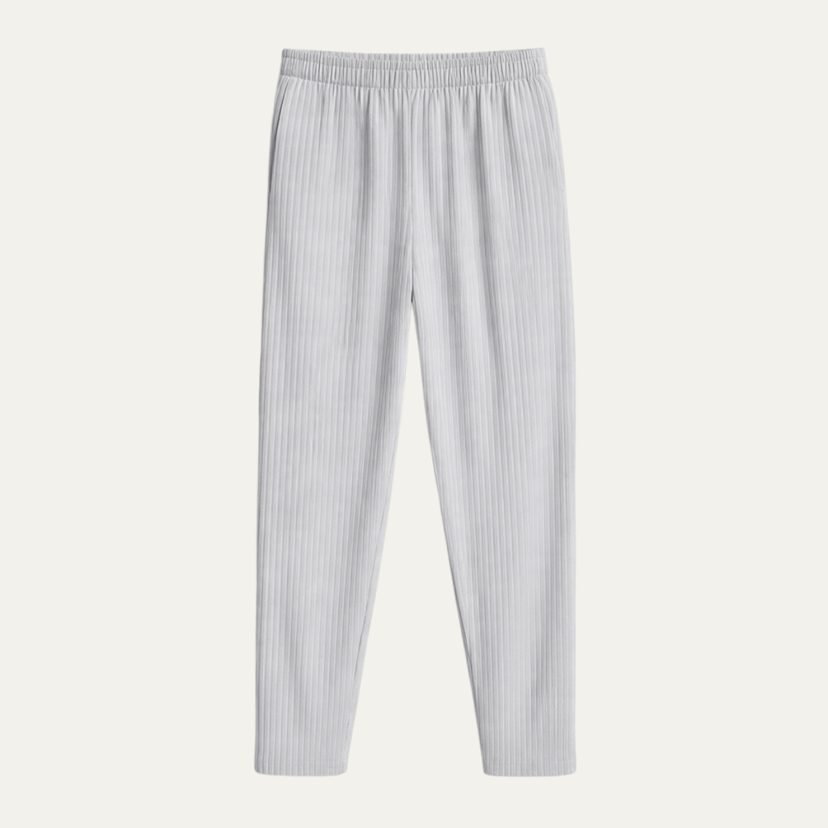 Blake | Men's Relaxed Pleated Pants Cream